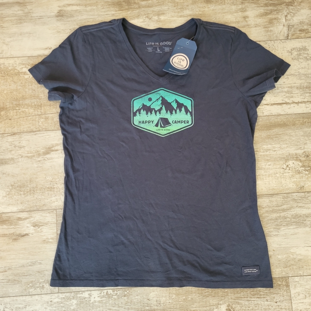 Life Is Good NWT Happy Camper Shirt